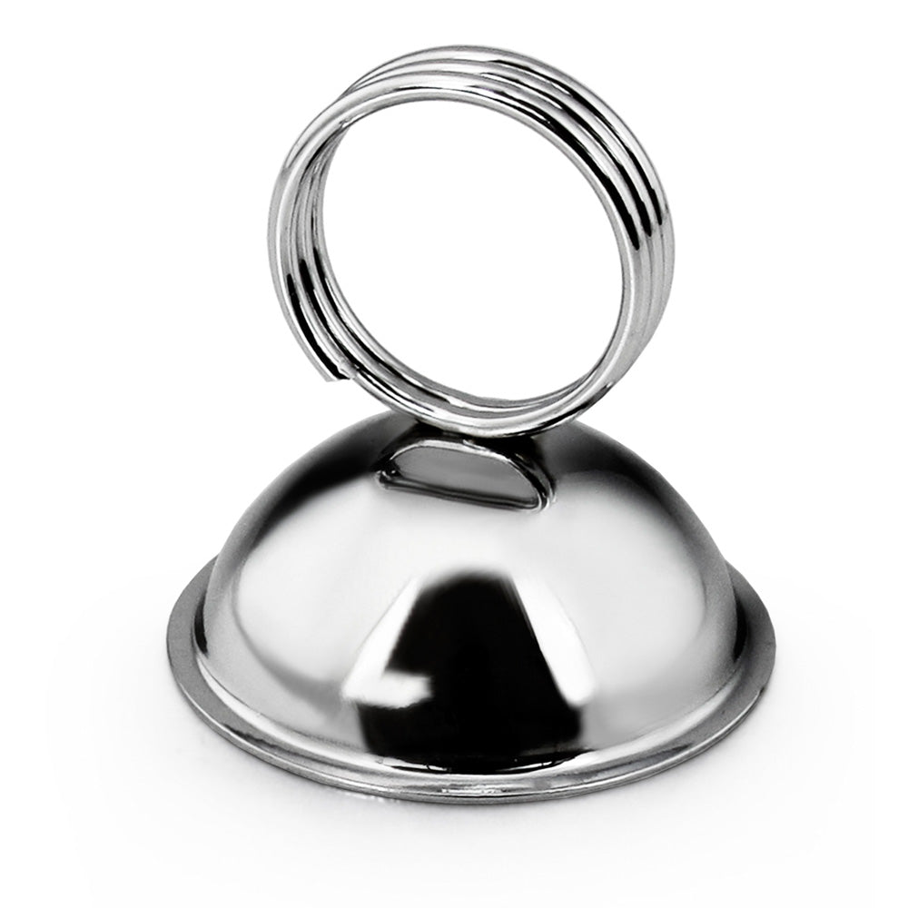 STAINLESS STEEL CARD HOLDER, RING CLIP
