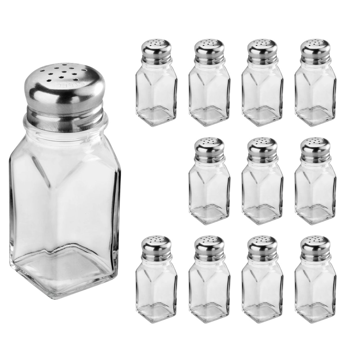 SQUARE SHAKER WITH MUSHROOM TOP - 2 OZ
