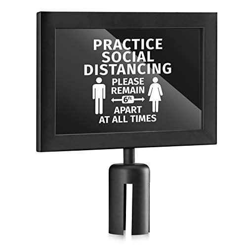 STANCHION TOP SIGN FRAME - HORIZONTAL