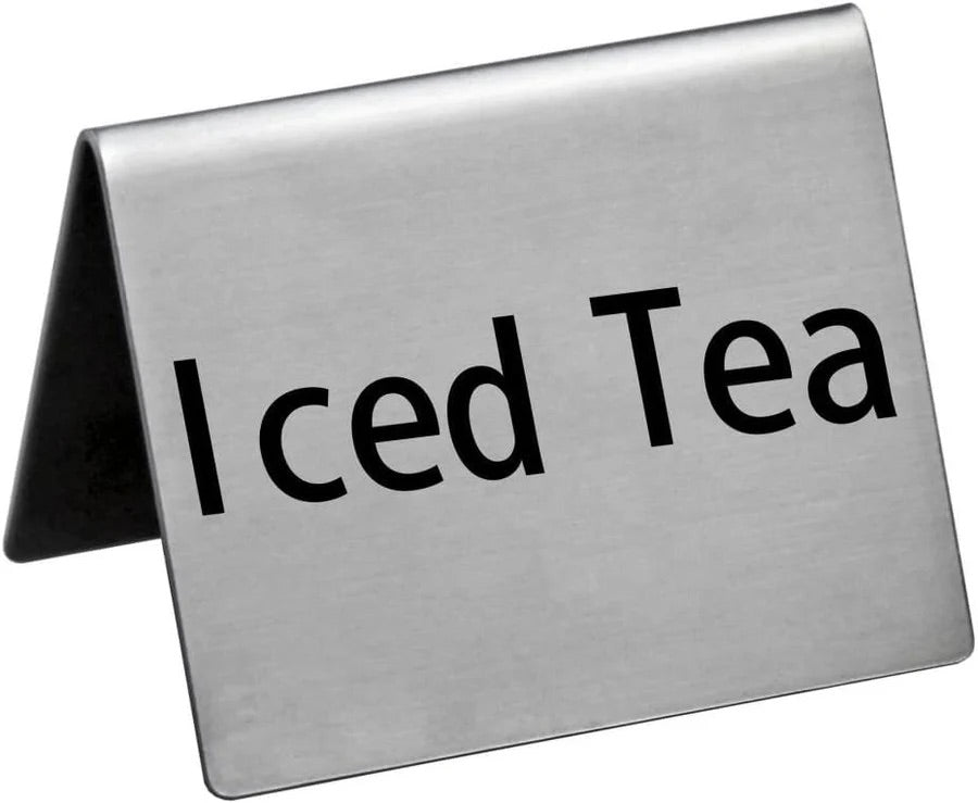 TENT SIGN, "ICED TEA"