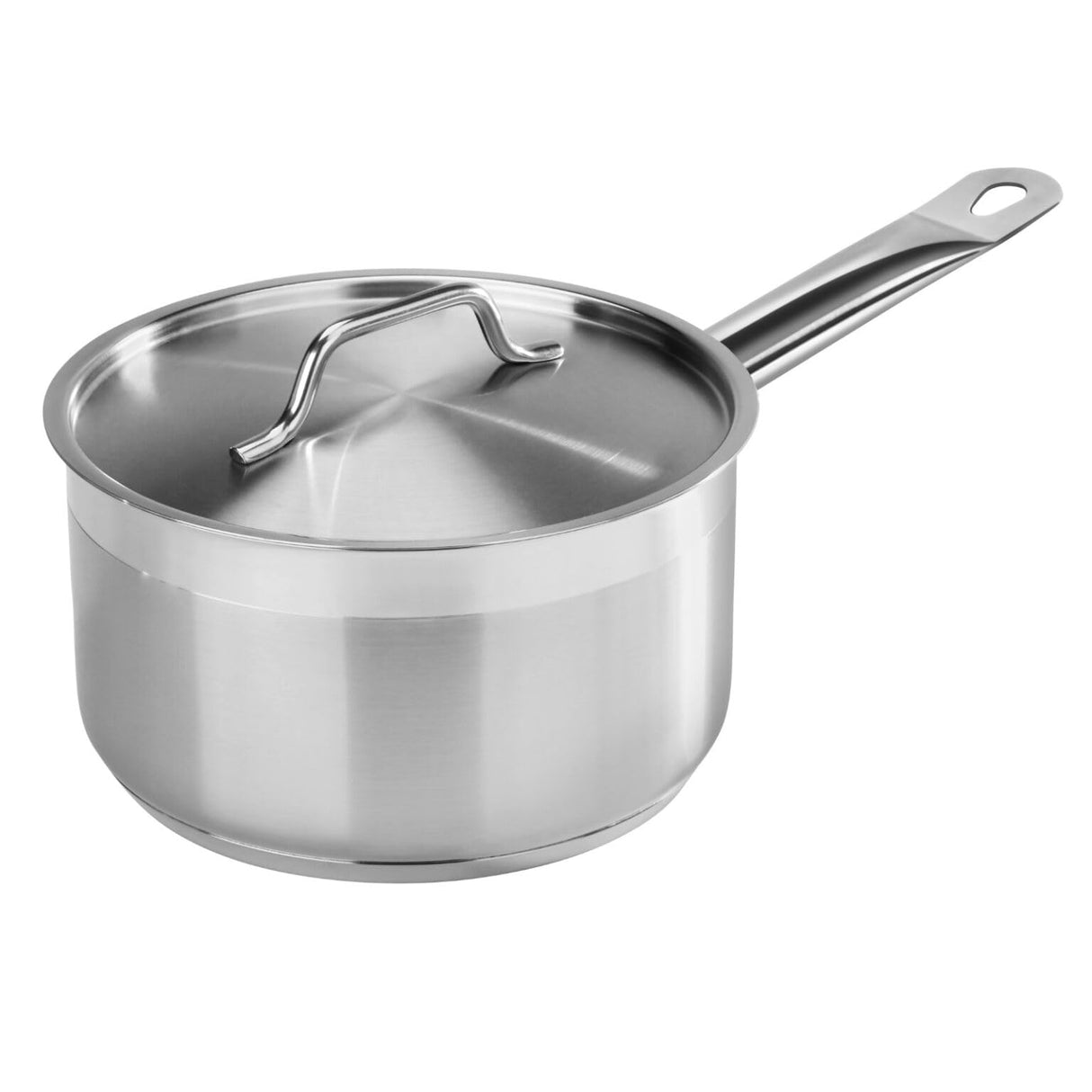 STAINLESS STEEL SAUCE PAN WITH COVER