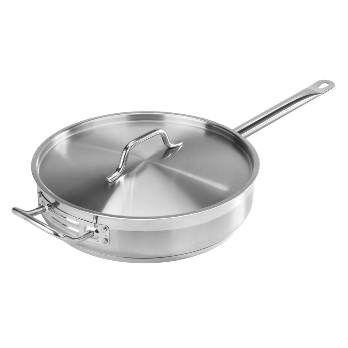 STAINLESS STEEL SAUTE PAN WITH COVER