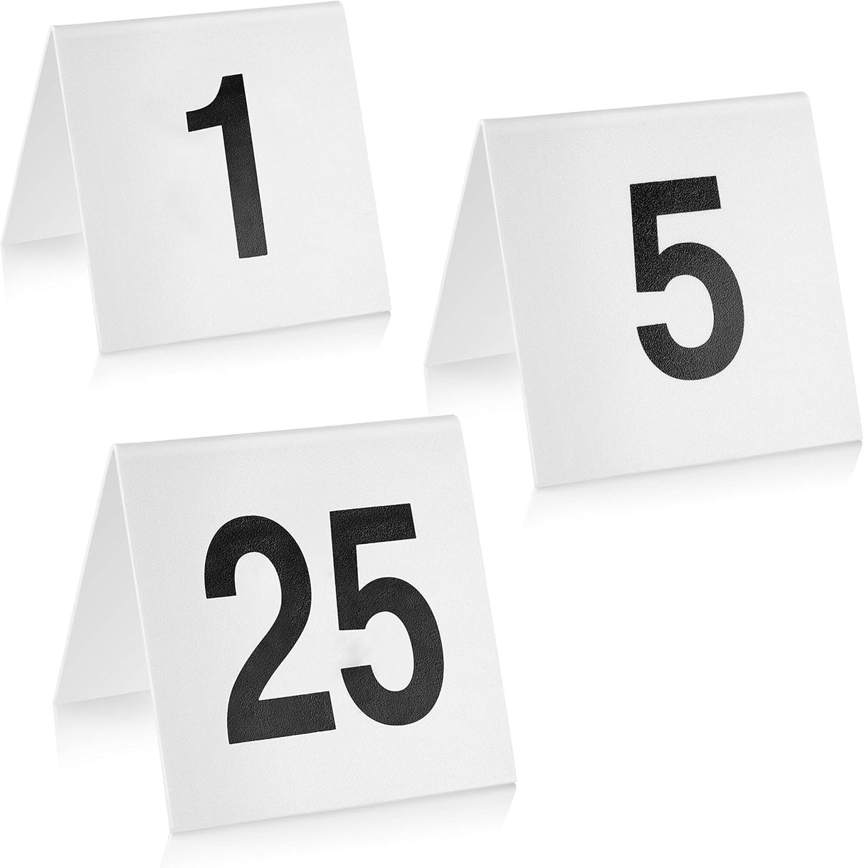 TENT TABLE NUMBERS SET, WHITE