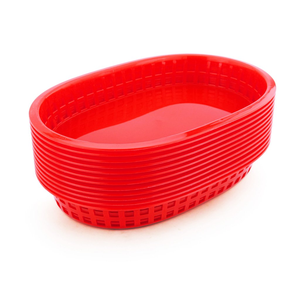 FAST FOOD BASKET, FLAT OVAL