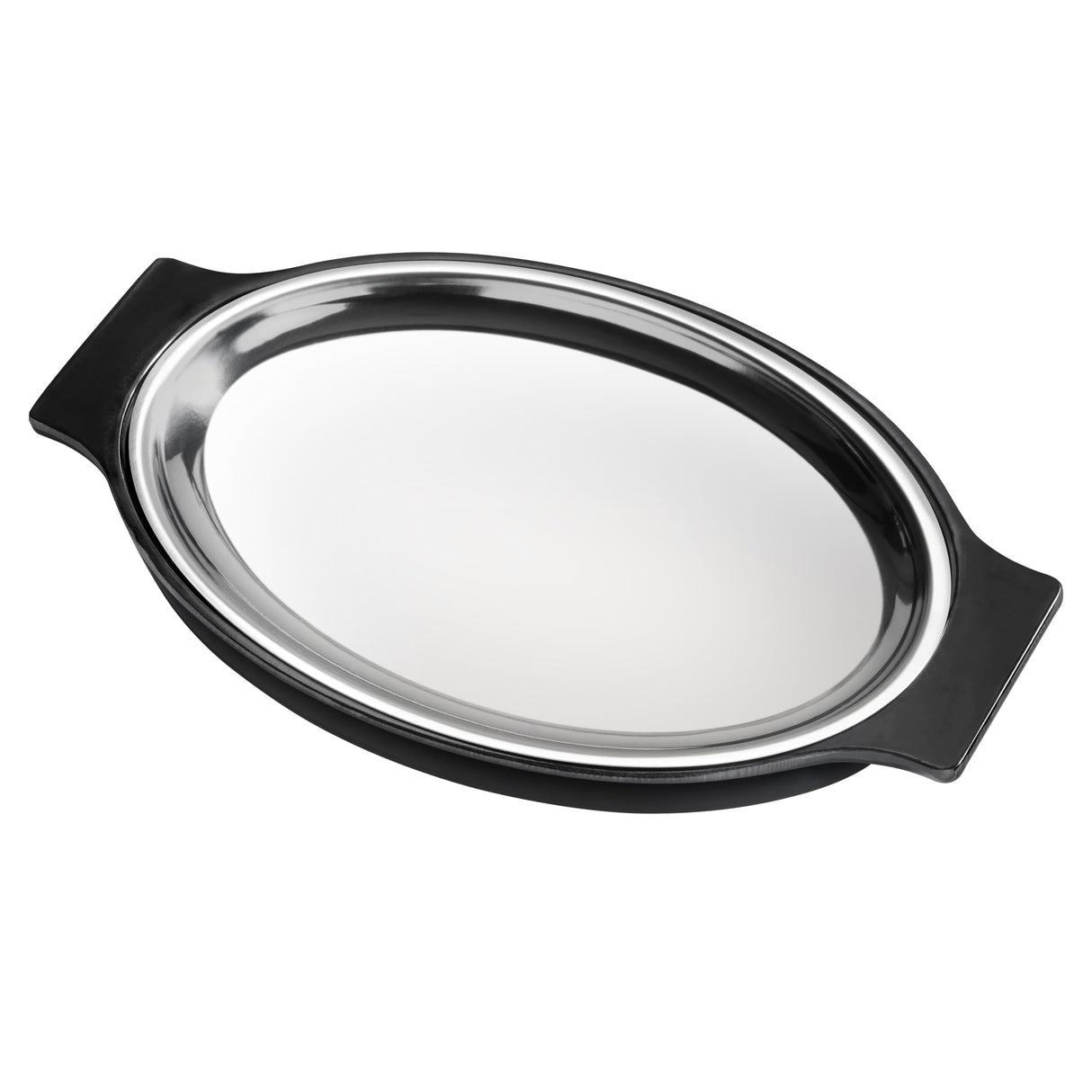 STAINLESS STEEL SIZZLE PLATTER SET