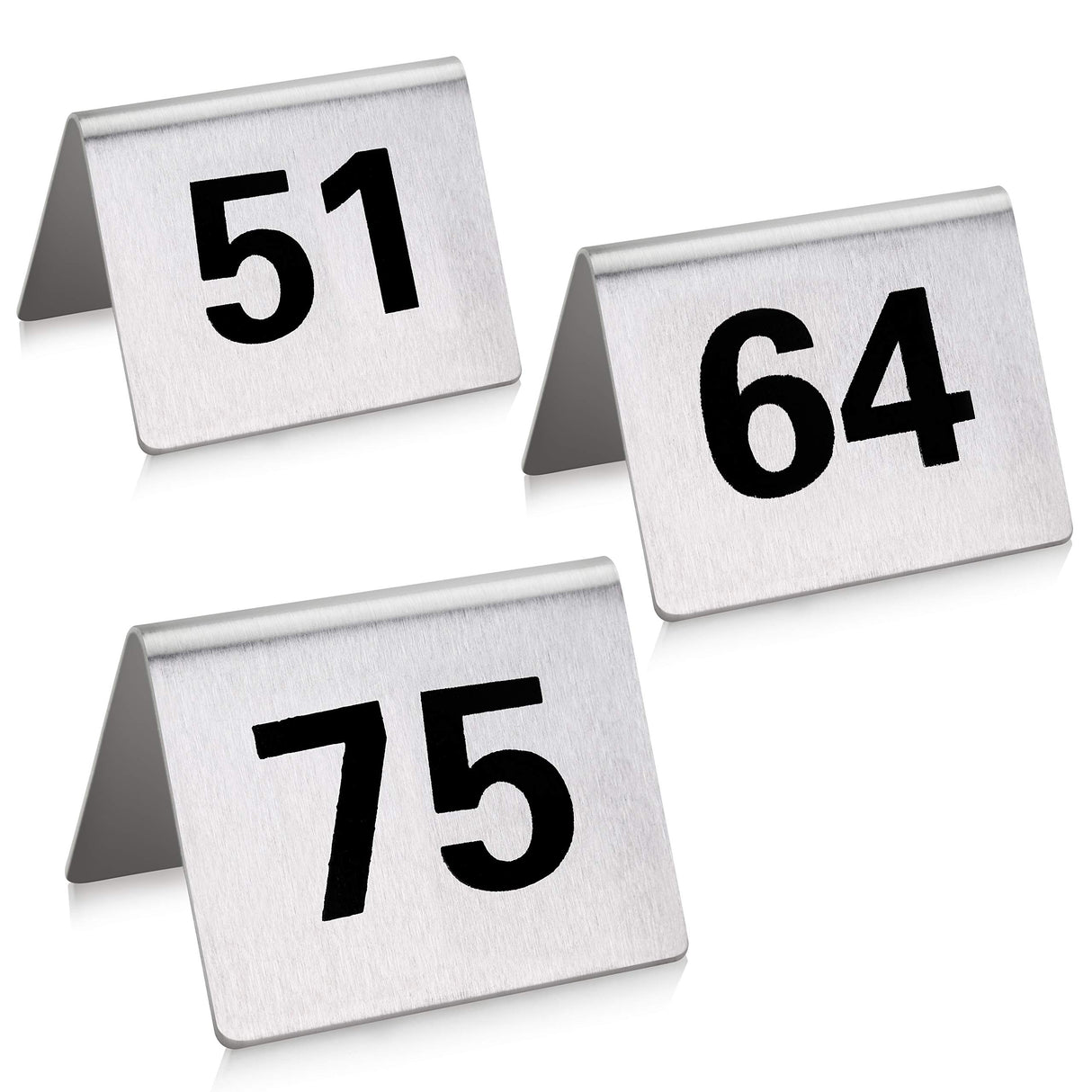TENT TABLE NUMBERS SET, STAINLESS STEEL