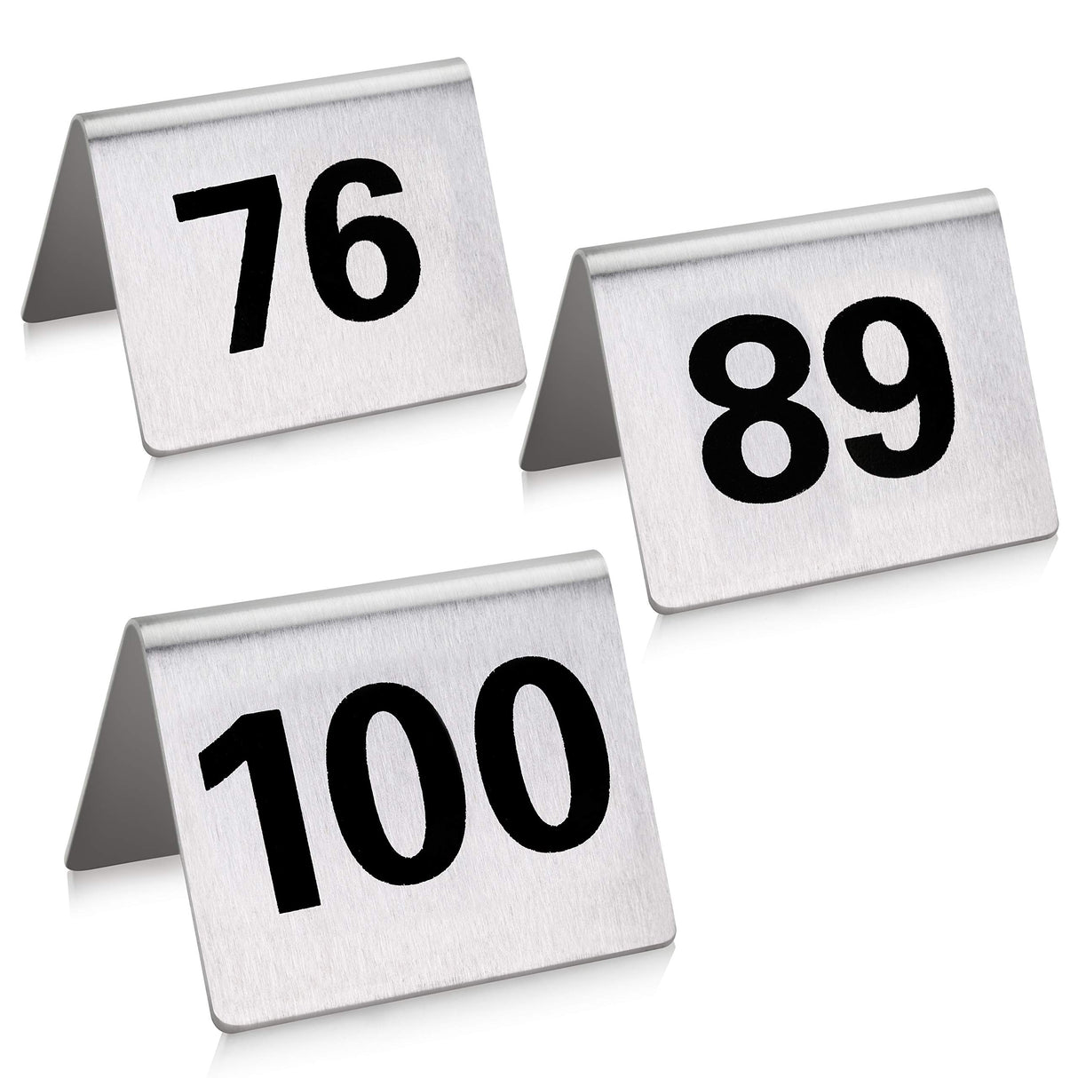 TENT TABLE NUMBERS SET, STAINLESS STEEL