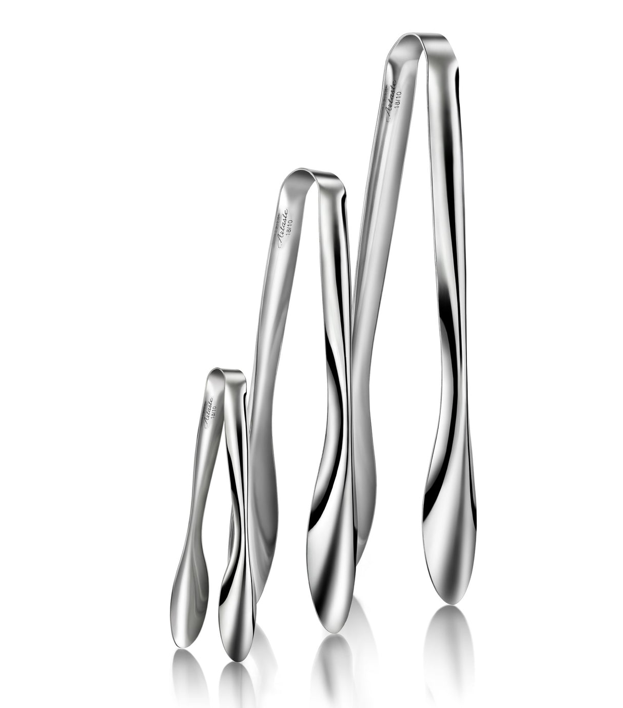 RAIN 18/10 STAINLESS STEEL 3-PIECE UTILITY TONG SET