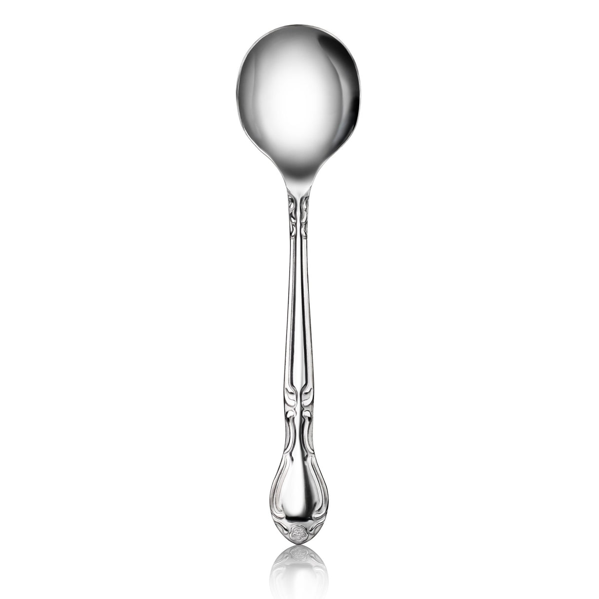 ROSE 18/0 STAINLESS STEEL BOUILLON SPOON