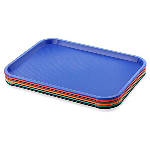 Serving Trays 24395 Brown Plastic Fast Food Tray, 10 By 14-Inch, (Set of 6)