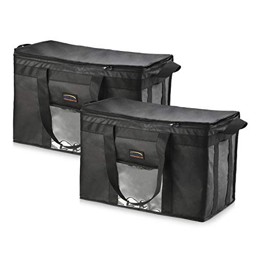 New Star Foodservice 1028676 Insulated Reusable Grocery Bag, 23"W x 15"H x 14"D, Set of 2