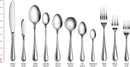 New Star Foodservice 58871 Slimline Pattern, 18/0 Stainless Steel, 60-Piece Flatware Set