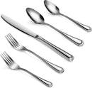 New Star Foodservice 58871 Slimline Pattern, 18/0 Stainless Steel, 60-Piece Flatware Set