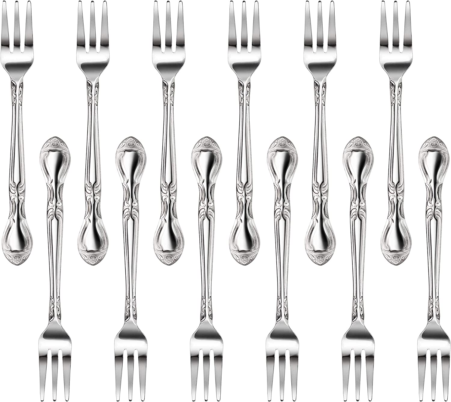 Cucchiai Da Brodo In Acciaio Inox New Star Foodservice 58741 | Modello Rosa, 15,5 Cm | Confezione Da 12 Pezzi