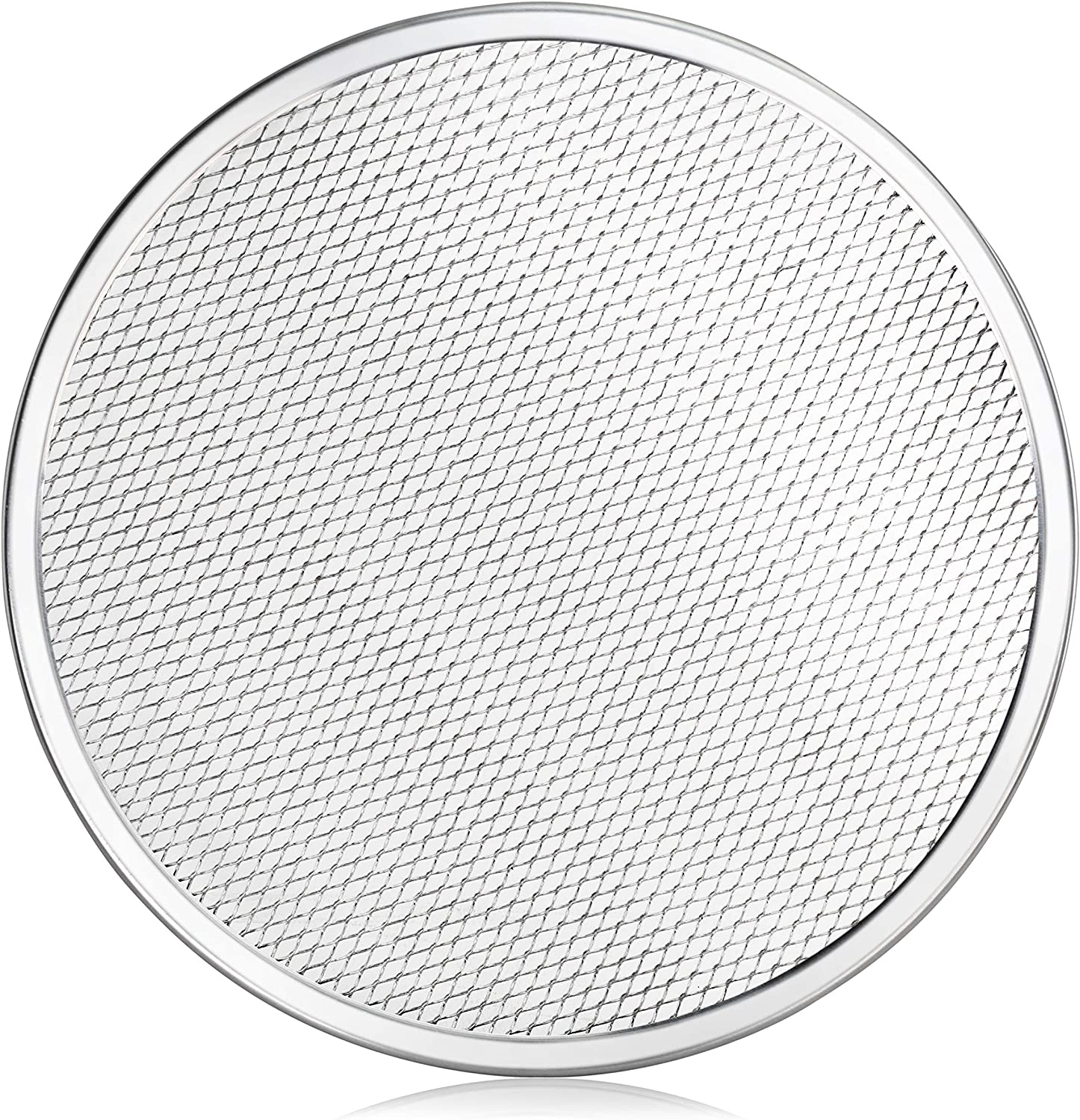 11.4" Aluminum Pizza Screen - Restaurant-Grade Round Baking Pan With Holes