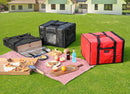 New Star Foodservice 50134 Insulated Pizza Delivery Bag, 20" by 19" by 13", Red