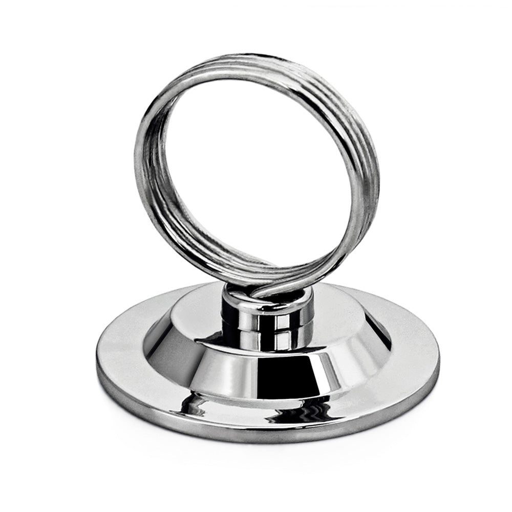 STAINLESS STEEL CARD HOLDER, RING CLIP