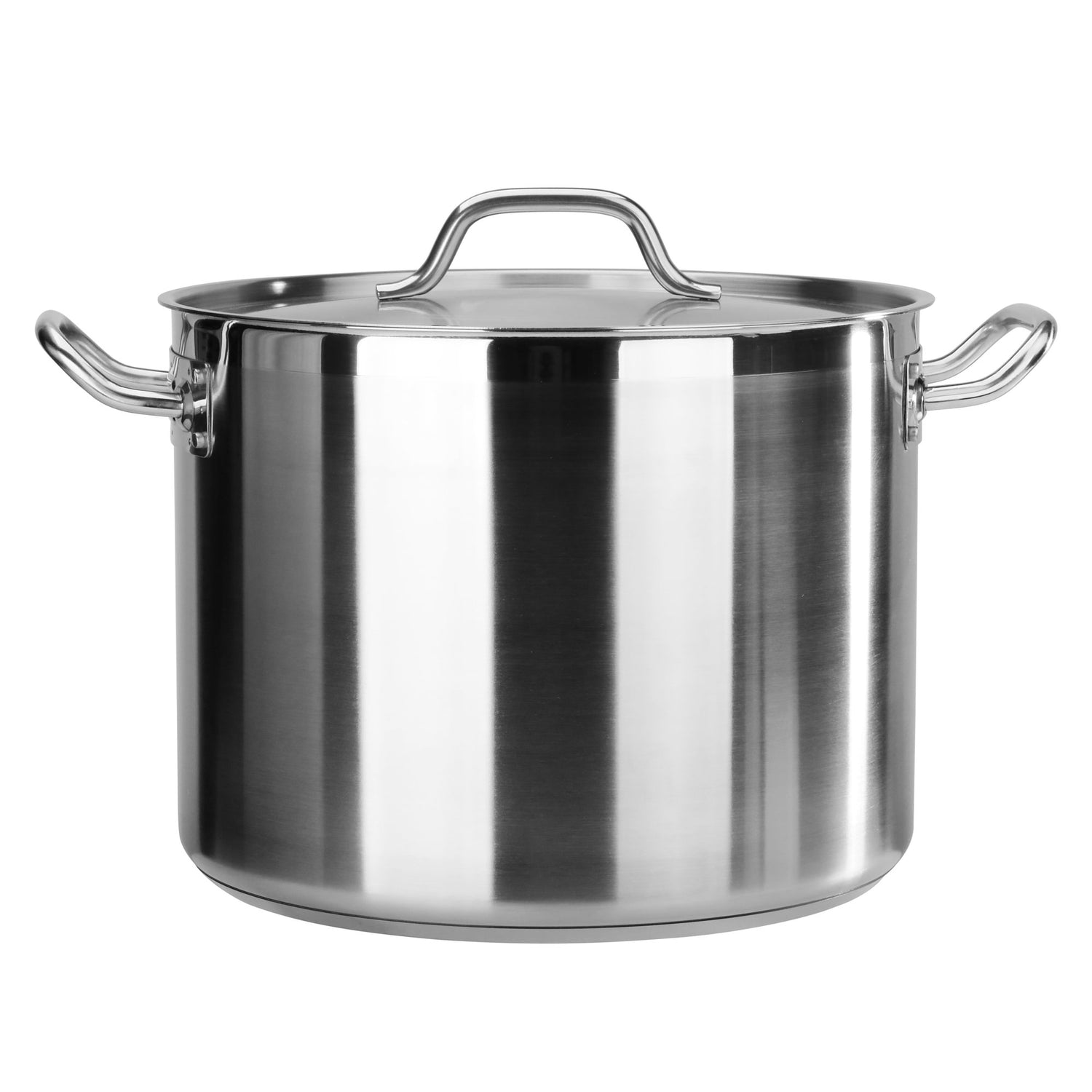 STAINLESS STEEL STOCK POT WITH COVER