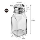 SQUARE SHAKER WITH MUSHROOM TOP - 2 OZ