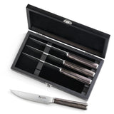 4-PIECE PAKKAWOOD STEAK KNIFE SET