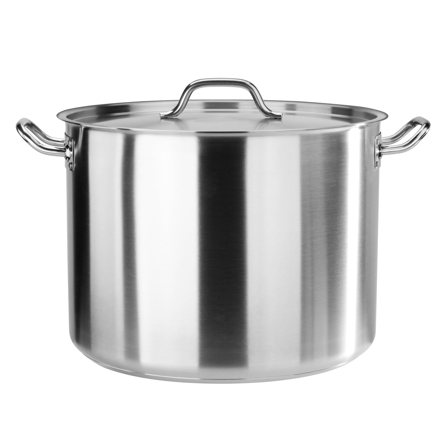 STAINLESS STEEL STOCK POT WITH COVER