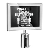 STANCHION TOP SIGN FRAME - HORIZONTAL