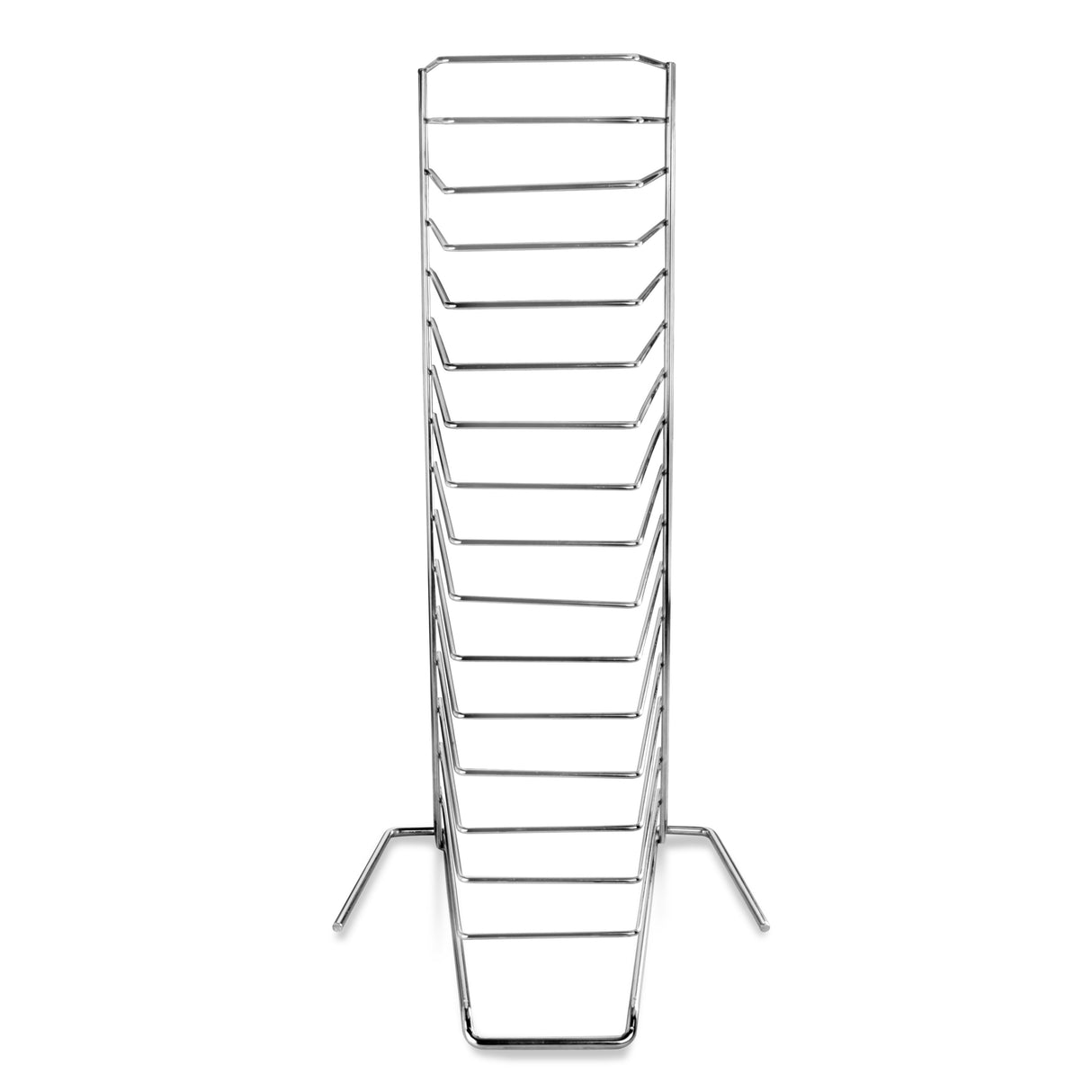 CHROME PIZZA TRAY RACK, 15-TIER