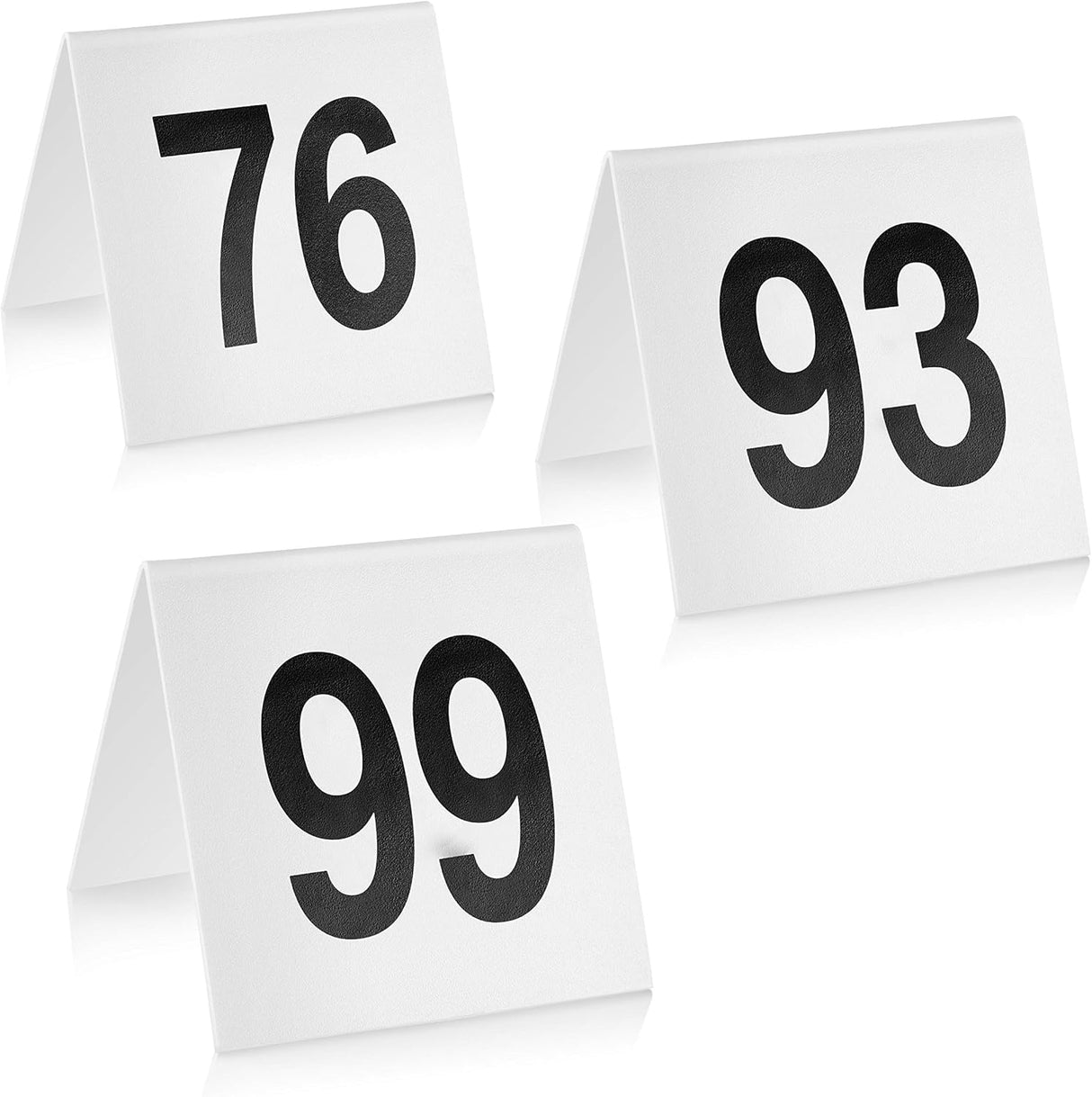 TENT TABLE NUMBERS SET, WHITE