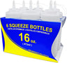 6- PACK WIDE MOUTH SQUEEZE BOTTLES