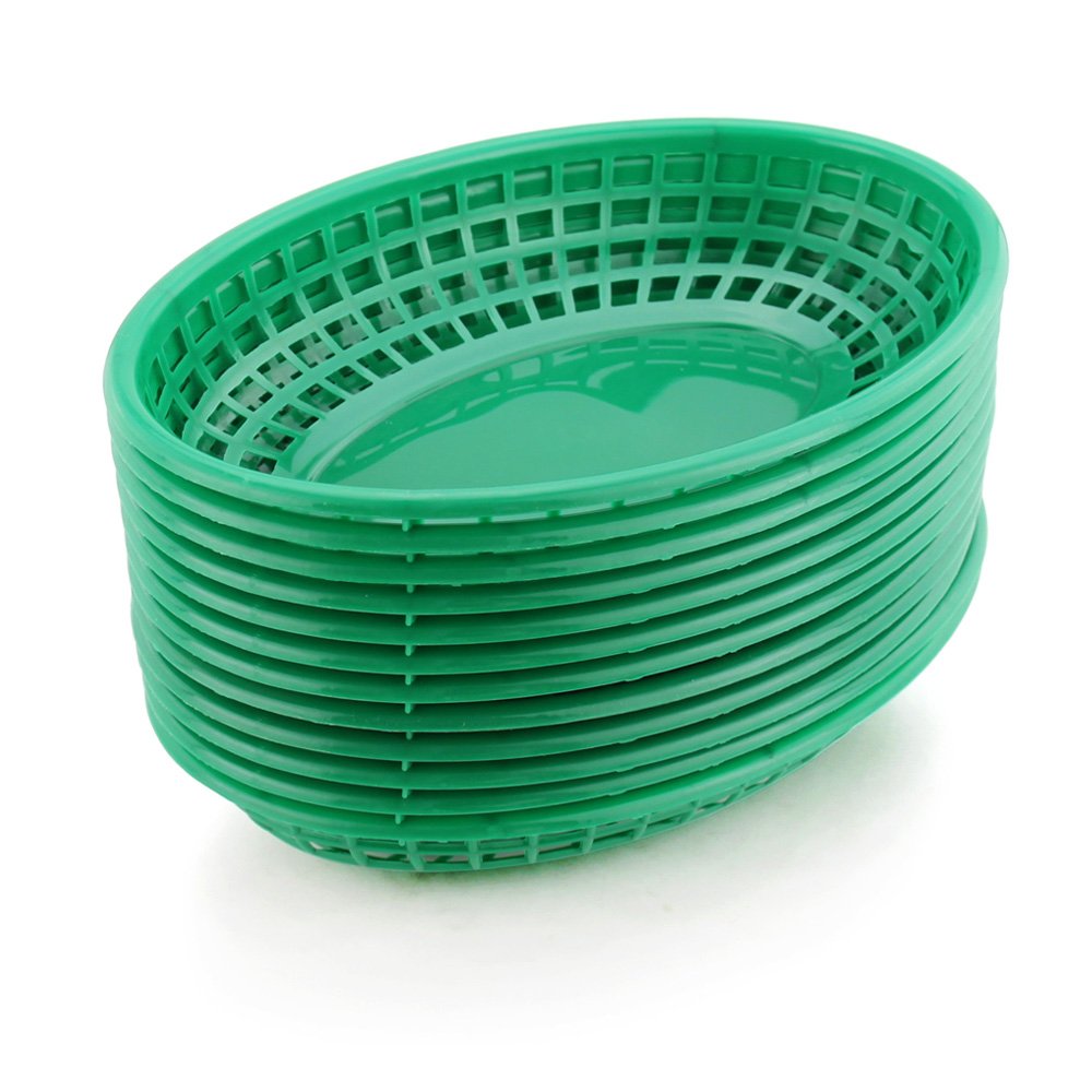 FAST FOOD BASKET, ROUND OVAL