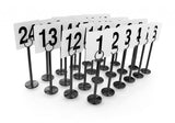 TABLE NUMBER CARD & HOLDER SET, BLACK
