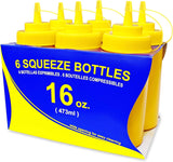 6- PACK WIDE MOUTH SQUEEZE BOTTLES