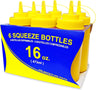 6- PACK WIDE MOUTH SQUEEZE BOTTLES