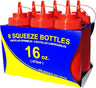 6- PACK WIDE MOUTH SQUEEZE BOTTLES