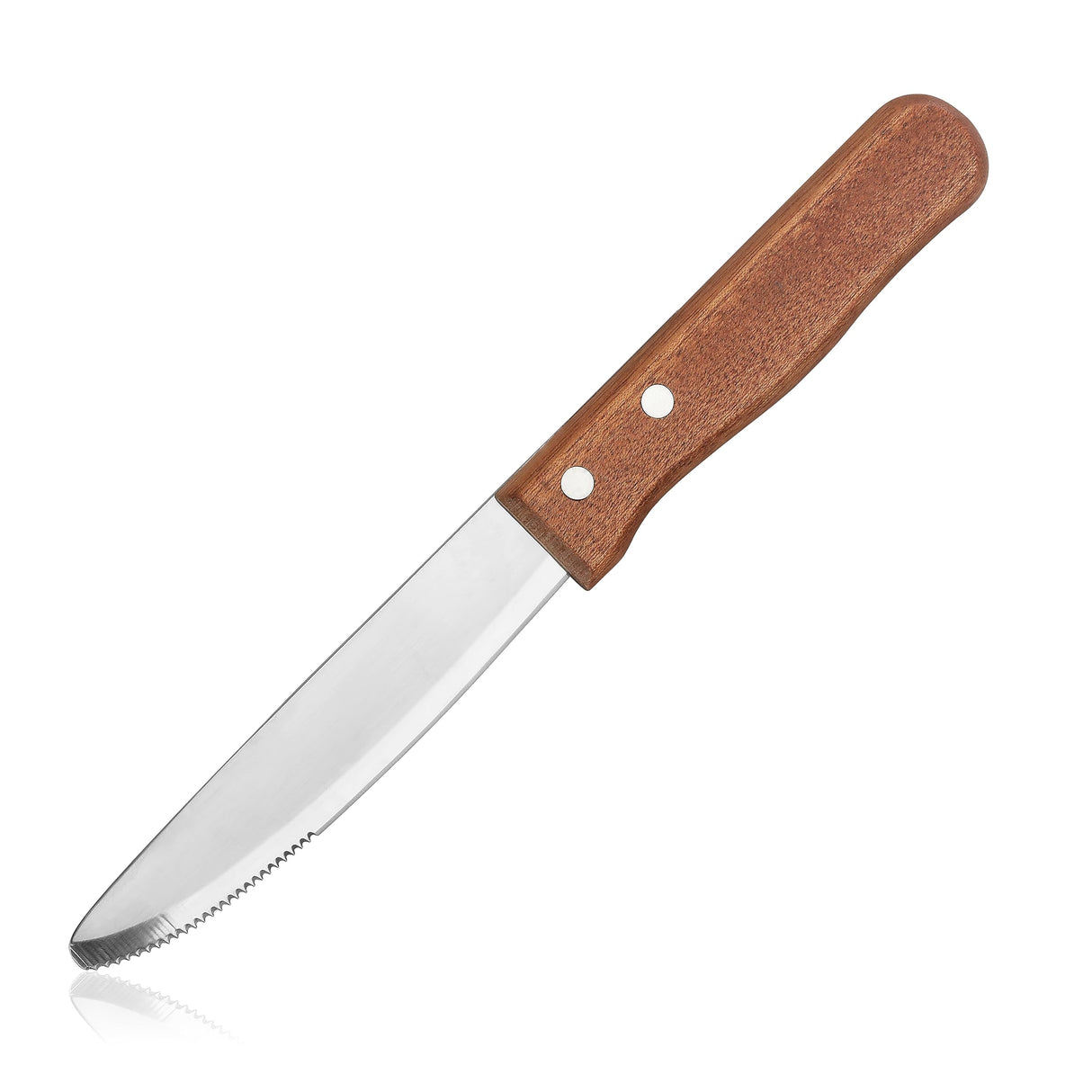JUMBO STAINLESS STEEL STEAK KNIFE WITH WOOD HANDLE