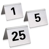 TENT TABLE NUMBERS SET, STAINLESS STEEL