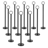 TABLE CARD HOLDER, BLACK, RING CLIP