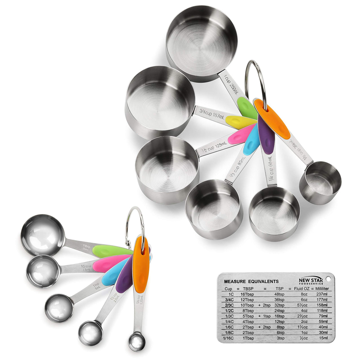 MEASURING CUP & SPOON SET, 12-PC