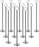 New Star Foodservice 23275 Ring-Clip Table Number Holder/Number Stand/Place Card Holder, 15-Inch, Set of 12