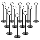 TABLE CARD HOLDER, BLACK, RING CLIP