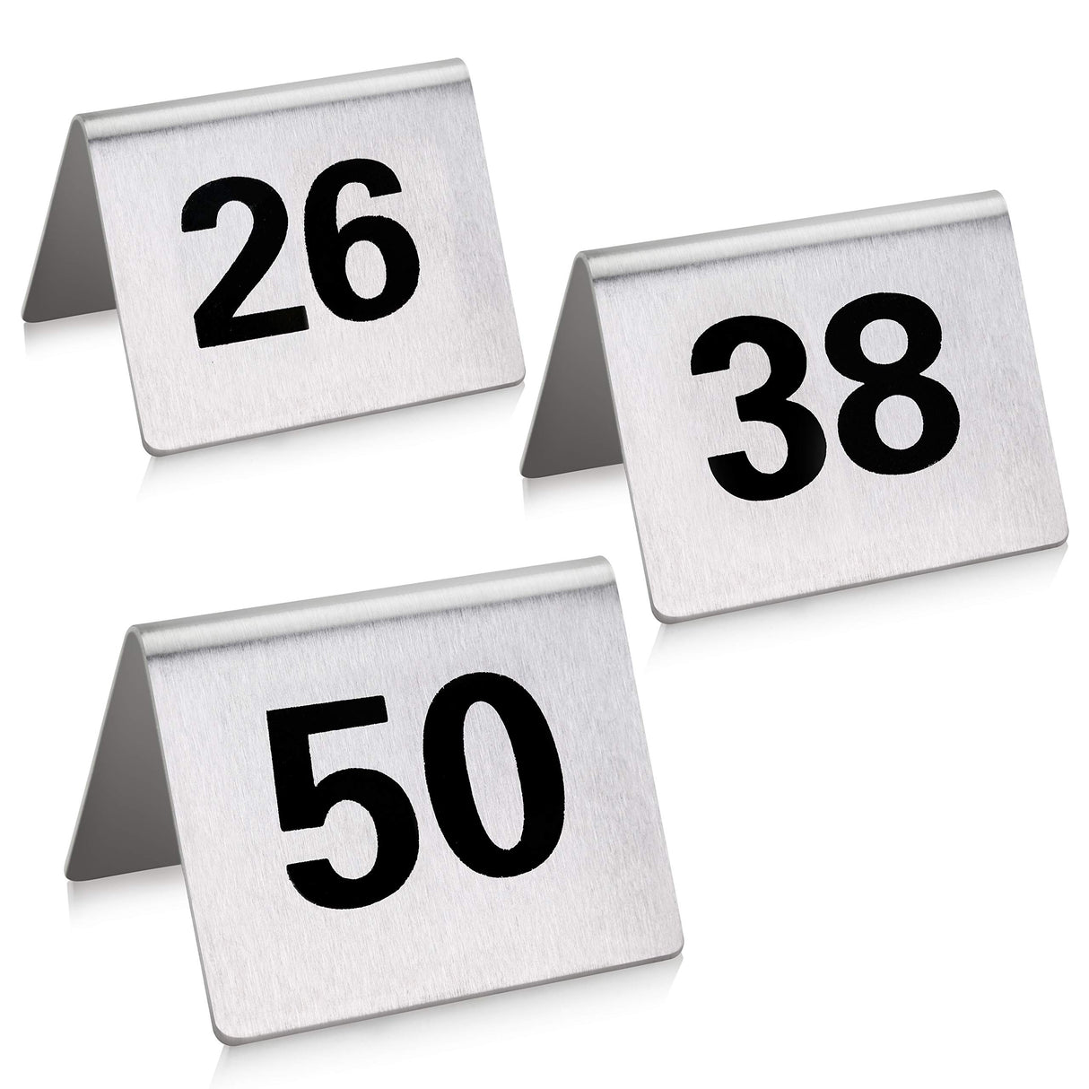 TENT TABLE NUMBERS SET, STAINLESS STEEL