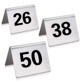 TENT TABLE NUMBERS SET, STAINLESS STEEL