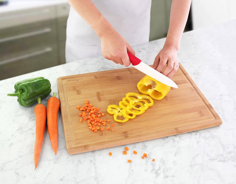 Artaste 28737 Extra Heavy Bamboo Cutting Board, 12 x 18 x 3/4-Inch