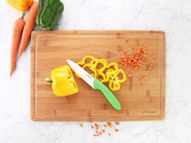 Artaste 28737 Extra Heavy Bamboo Cutting Board, 12 x 18 x 3/4-Inch