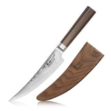 MAYA SERIES 6" BONING KNIFE WITH SHEATH, HIGH CARBON X-7 DAMASCUS STEEL