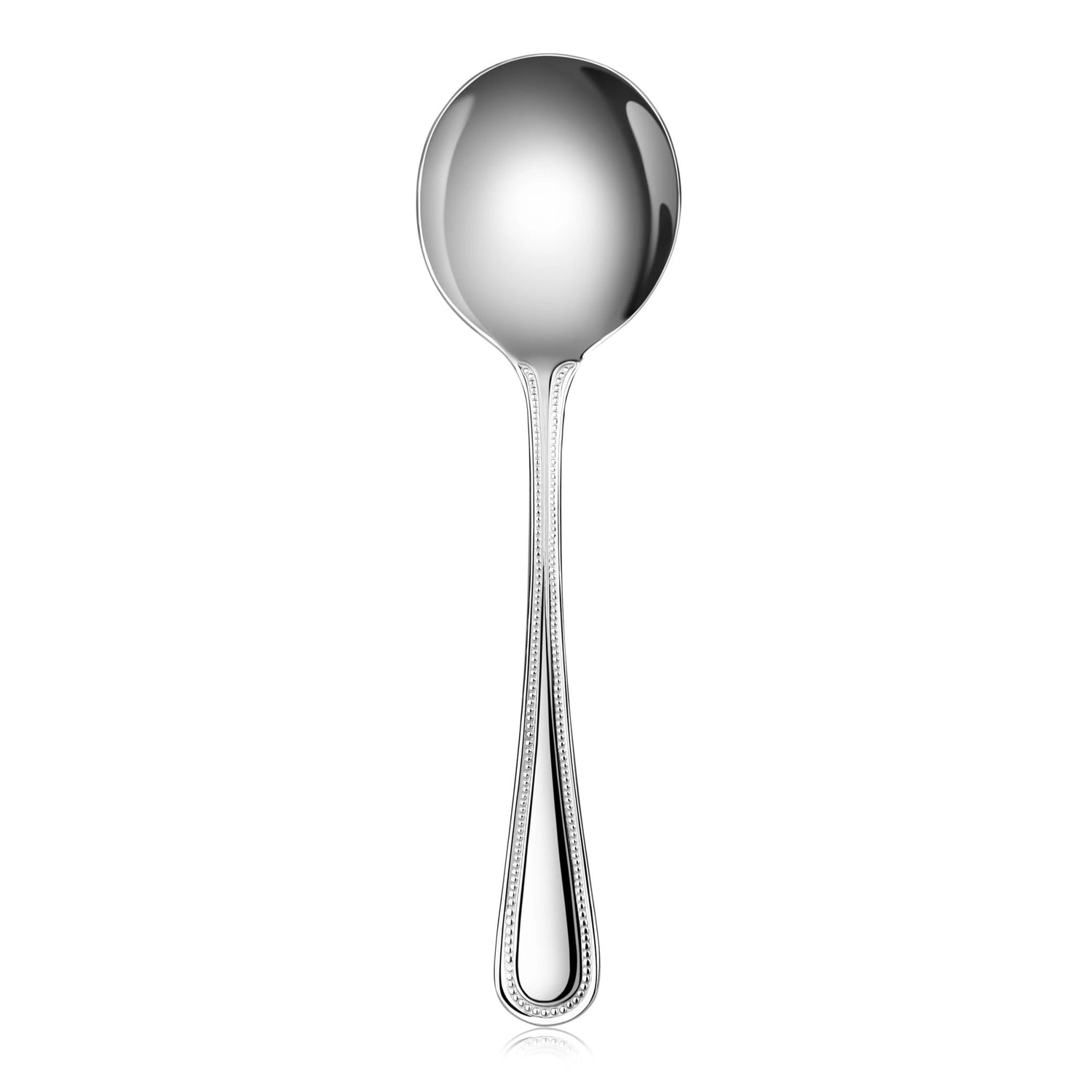 BEAD 18/0 STAINLESS STEEL BOUILLON SPOON