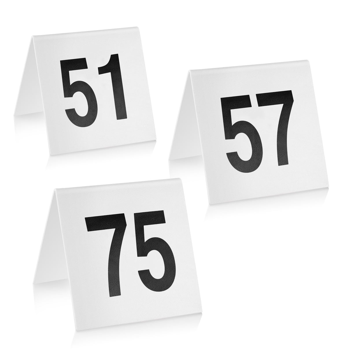 TENT TABLE NUMBERS SET, WHITE