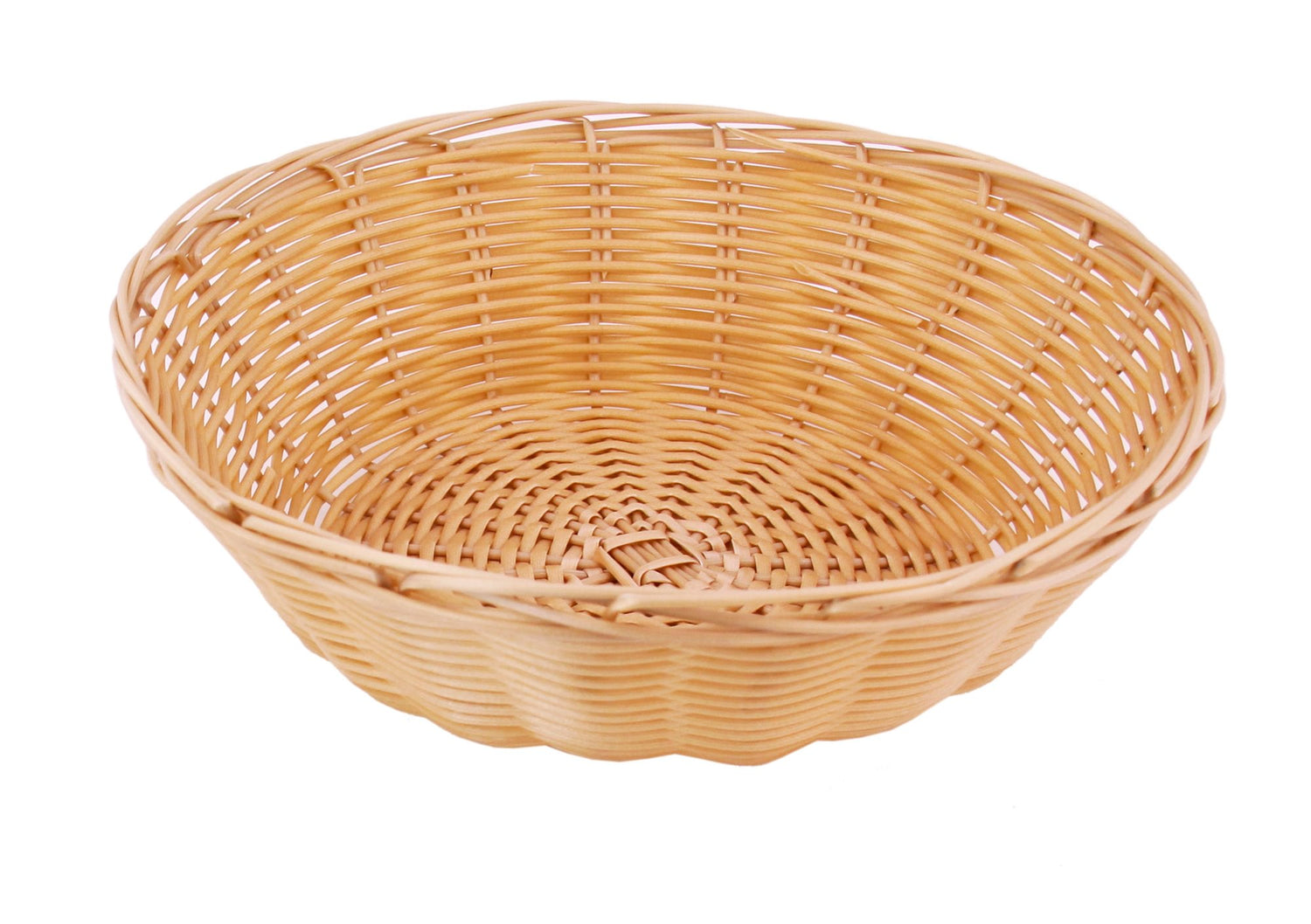 WOVEN SERVING BASKET, TAN