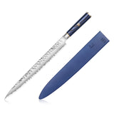 KITA SERIES 12" SASHIMI KNIFE WITH SHEATH, HIGH CARBON X-7 DAMASCUS STEEL