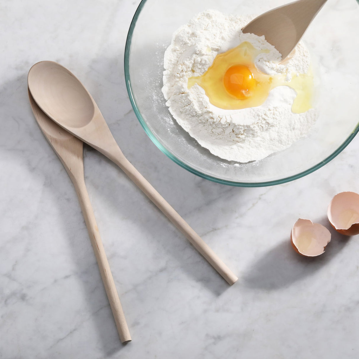 WOODEN MIXING SPOON SET